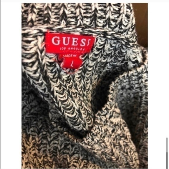 Guess Kalene Gray Lace Up Sweater Knit Size Large - Picture 6 of 8